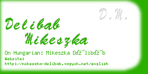 delibab mikeszka business card